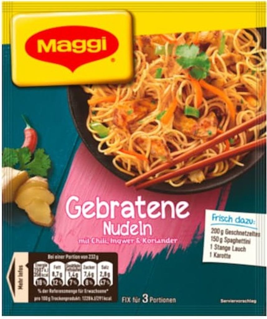 Maggi fix&frisch Gebratene Nudeln Produktbild 