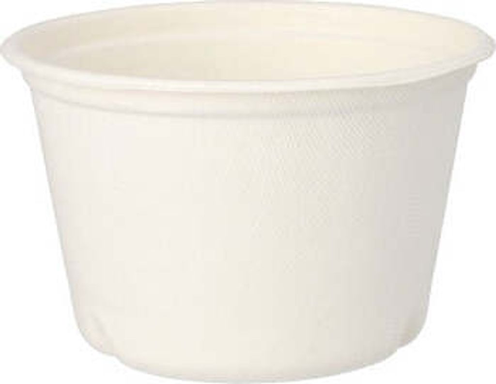 500 Suppenbecher, Zuckerrohr "pure" 600 ml Ø 14 cm · 9 cm weiss