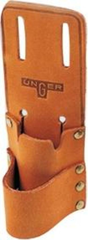 Hochwertiges Leder-Werkzeugholster von Unger Henry - Doppeltaschen für Wischer und Fenstereinwascher