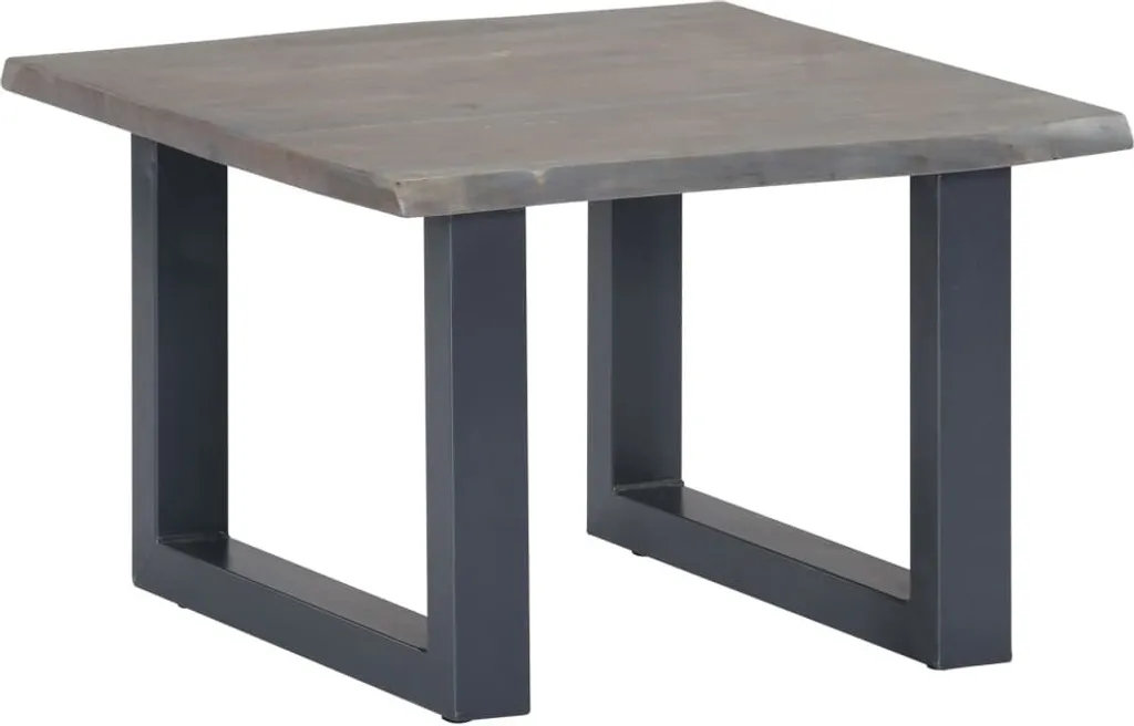 Tavolino Industrial Chic Acacia Grigio 60x60 - Must-Have Soggiorno