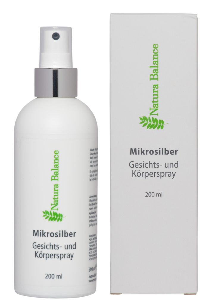 200ml Microsilber Gesichts- und Körperspray Spray Silber Produktbild 