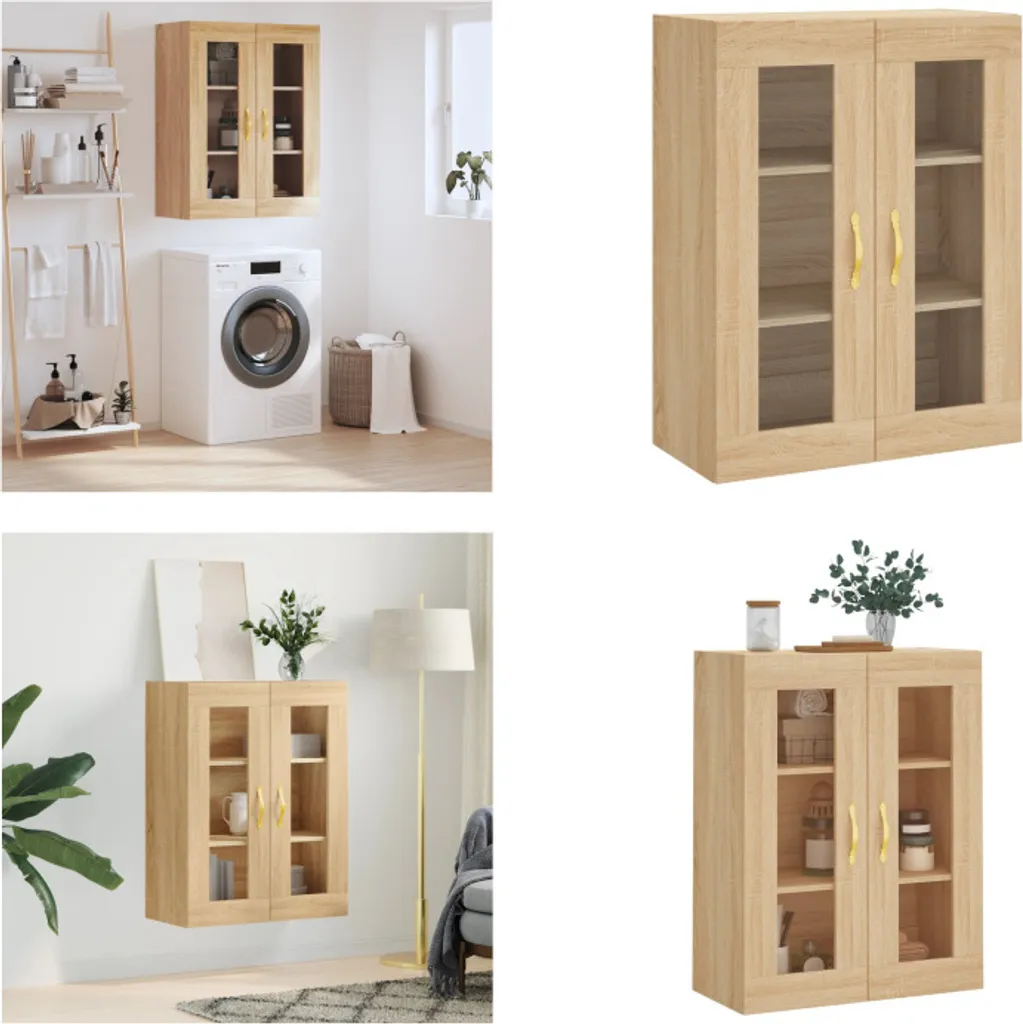 vidaXL Mobile a Parete Rovere Sonoma - 90 cm Altezza - Offerta Online