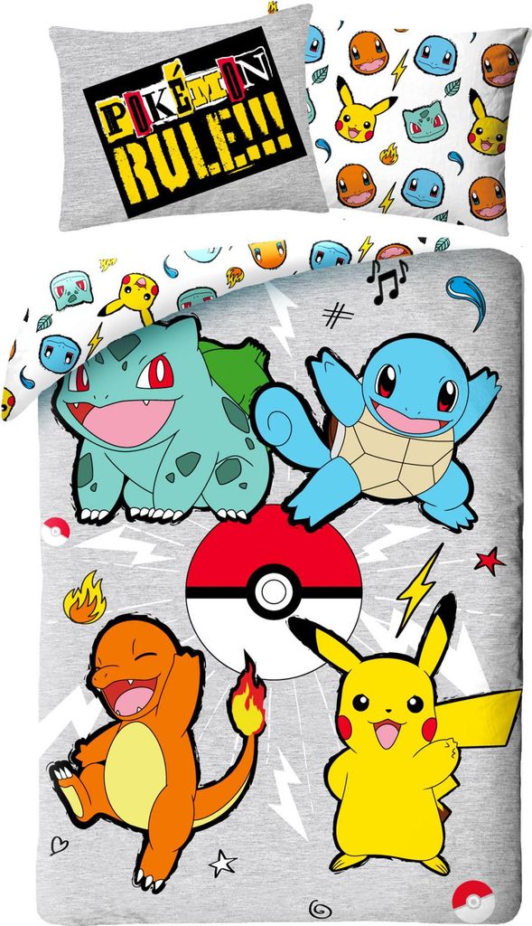 Pokémon Dekbedovertrek Pokemon Rules 140 x 200 cm (70 x 90 Productafbeelding 