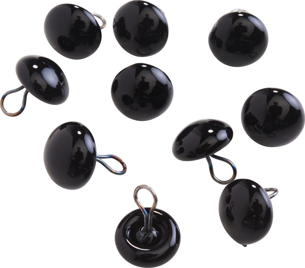 VBS Bärenaugen 8 mm 10 Stück für Puppen und Kuscheltiere Bastelbedarf