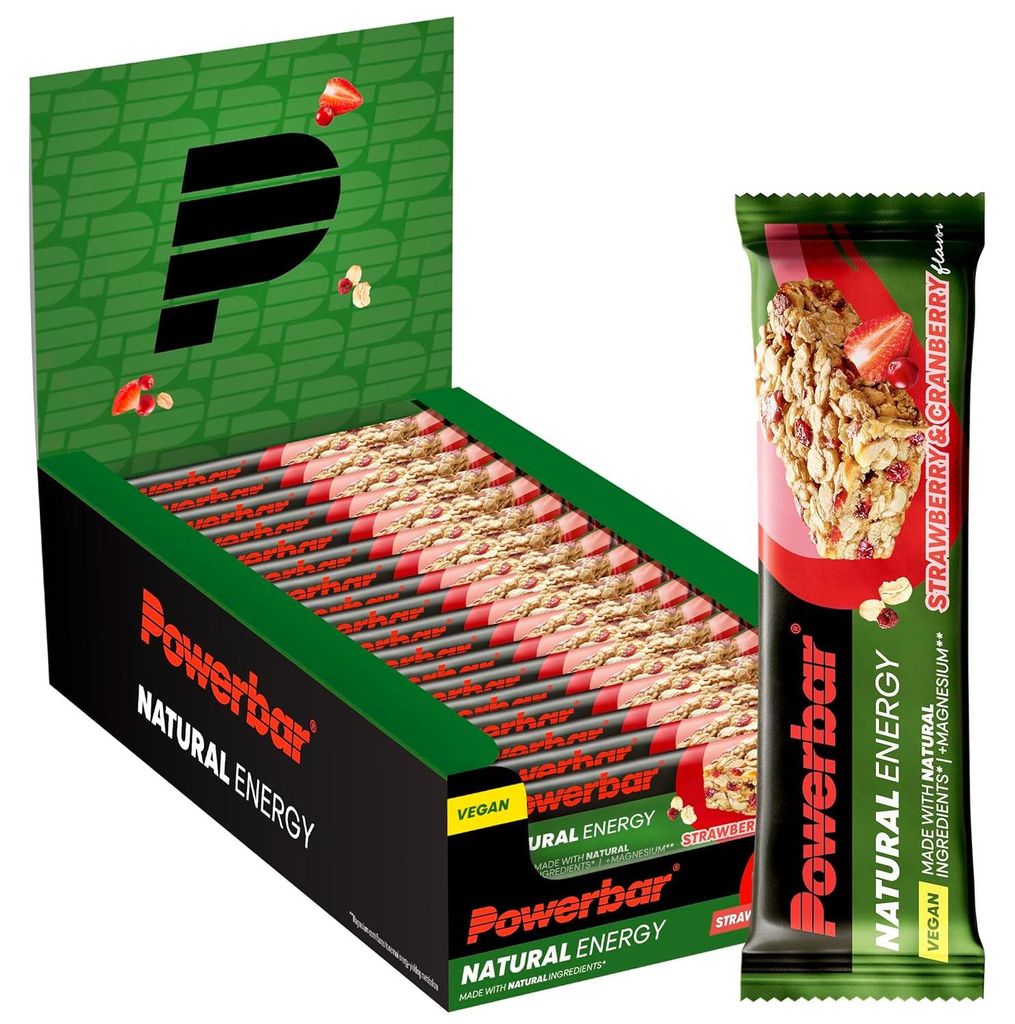 PowerBar Natural Energy, 24 x 40g Riegel BOX - Strawberry Produktbild 