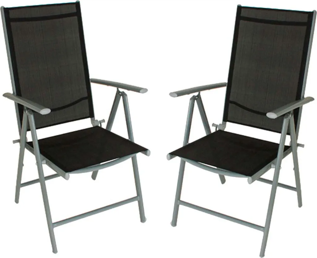 Chaise de jardin pour repas et détente Nola 142022 dossier haut x2