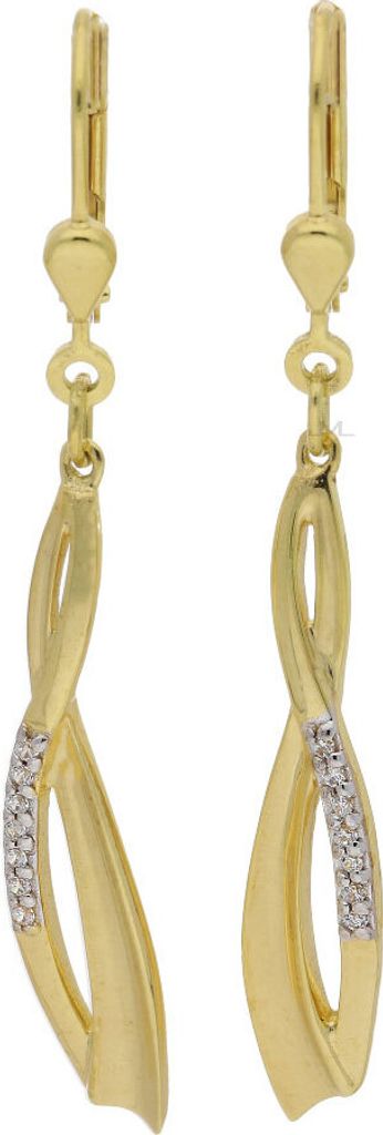 JuwelmaLux Ohrhänger 585 Gold mit Zirkonia JL30-06-1805