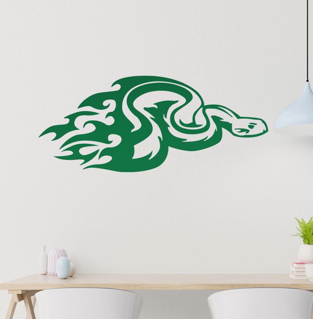 Tribal Schlange Wandtattoo in 6 Größen - Wandaufkleber Wall Sticker - Dekoration, Küche, Wohnzimmer, Schlafzimmer, Badezimmer
