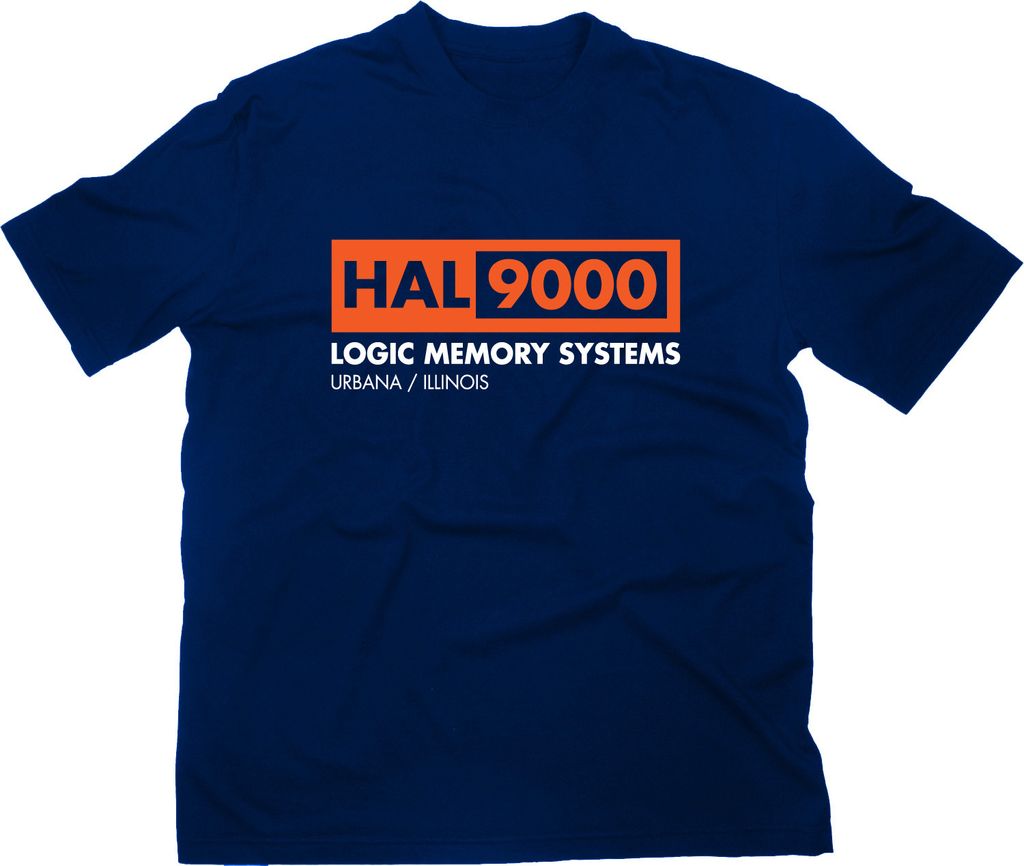 Styletex23 T-Shirt HAL 9000 Computer Logo, navy, XL