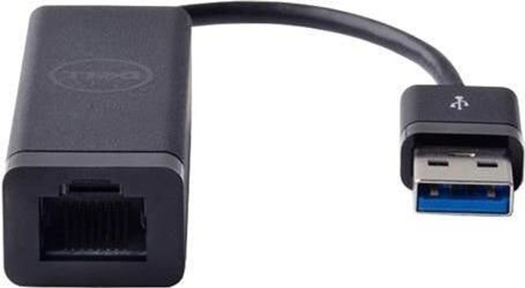 DELL Netzwerk Adapter USB 3.2 Gen 1 Ethernet LAN 1000 Mbit/s Schwarz 443-BBBD