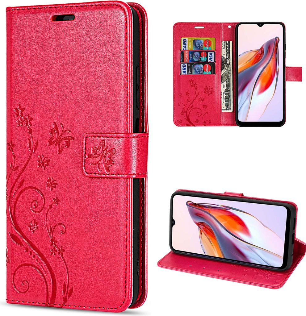 Hülle Xiaomi Redmi 12C, Handy Tasche Handyhülle Flip Wallet Produktbild 