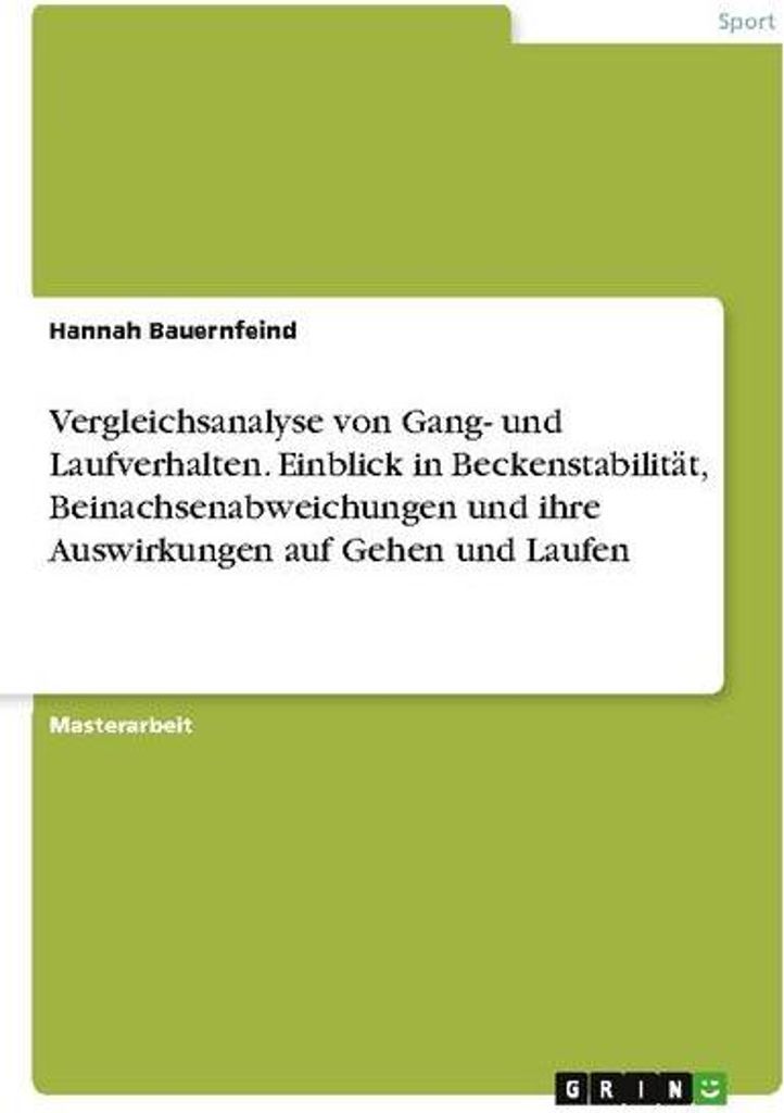 Vergleichsanalyse von Gang- und Laufverhalten. Einblick in Beckenstabilität, Beinachsenabweichungen und ihre Auswirkungen auf Gehen und Laufen