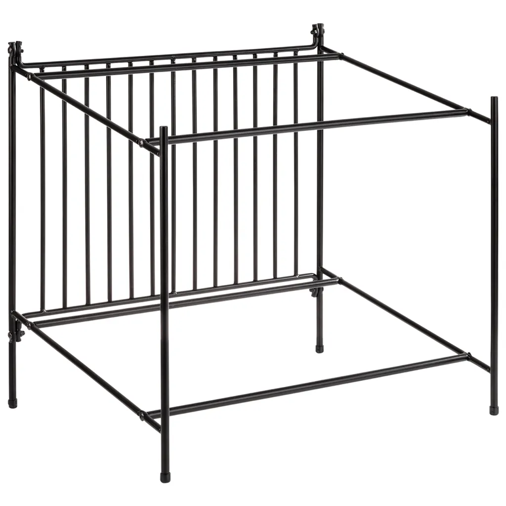 APS Support de buffet en métal noir 25x25 cm avec pieds antidérapants
