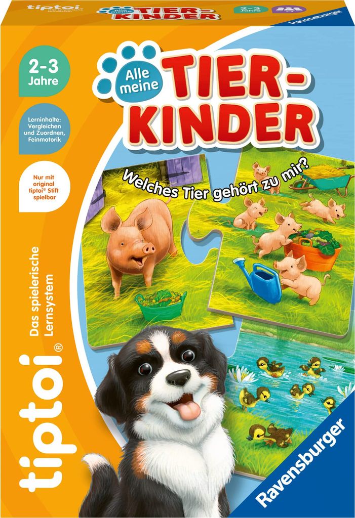 Ravensburger tiptoi 00108 - Alle meine Tierkinder - Produktbild 