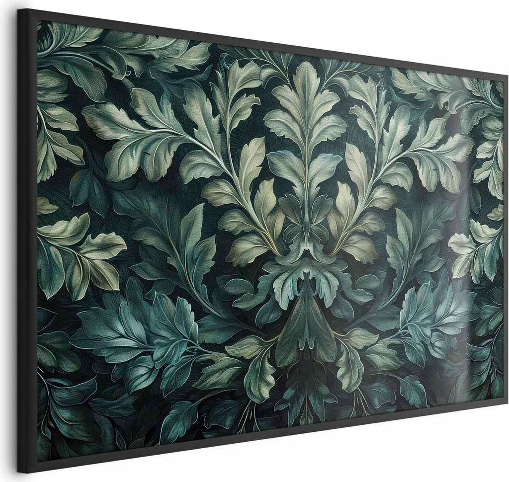 Quadro Foglie Vittoriane 60x40 Borderless | Decorazione Parete Moderna