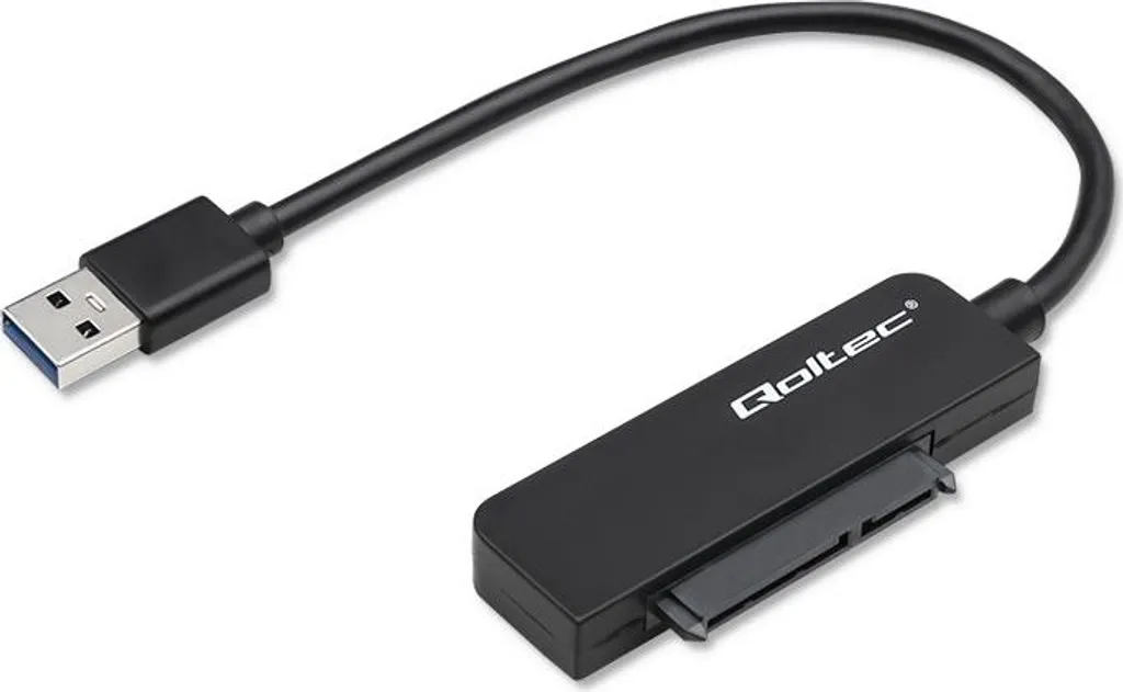 Adattatore SATA Qoltec | Adattatore per SSD HDD 2,5" | USB 3.0 | Super velocità 5Gb/s | 2TB | 19cm