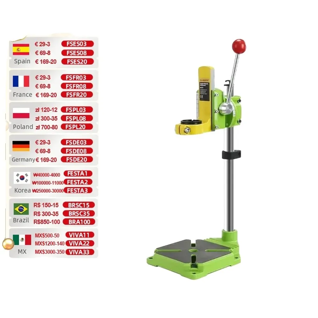 Mini Trapano da Banco con Supporto 90° - Ideale per Modellismo e Gioielli