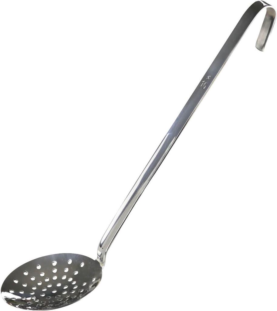 Bruch-Schöpflöffel aus Edelstahl (mit Löcher)