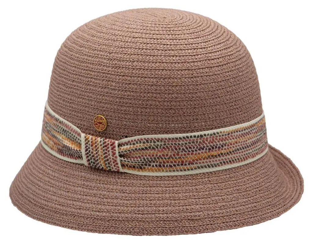 Chapeau cloche d'été pliable en galon Mayser idéal pour vos vacances