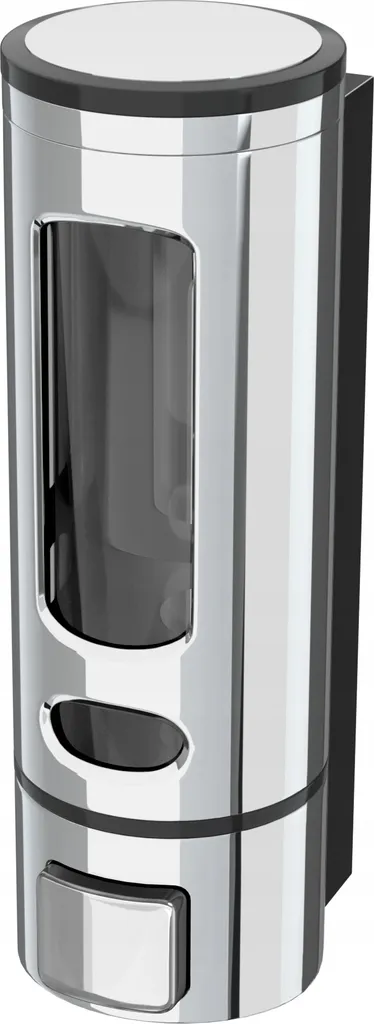 Granitan | Distributore di sapone a muro - Cromo - 400 ml - Igienico - Design moderno - Facile installazione