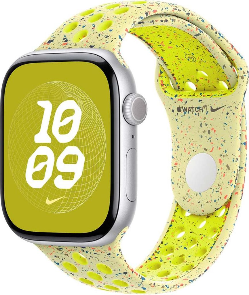 Apple MGA94ZM/A Intelligentes tragbares Accessoire Band Gelb Aluminium, Fluor-Elastomer