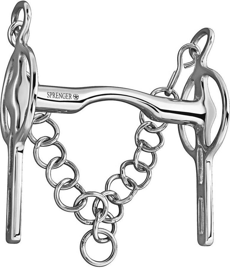 Sprenger Liverpoolkandare mit leichter Zungenfreiheit 16 mm Edelstahl, Größe:150 mm