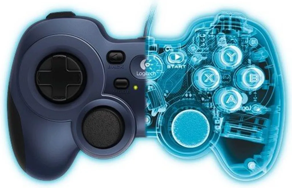 Manette PC Logitech F310 avec boutons programmables et croix D-pad - 2