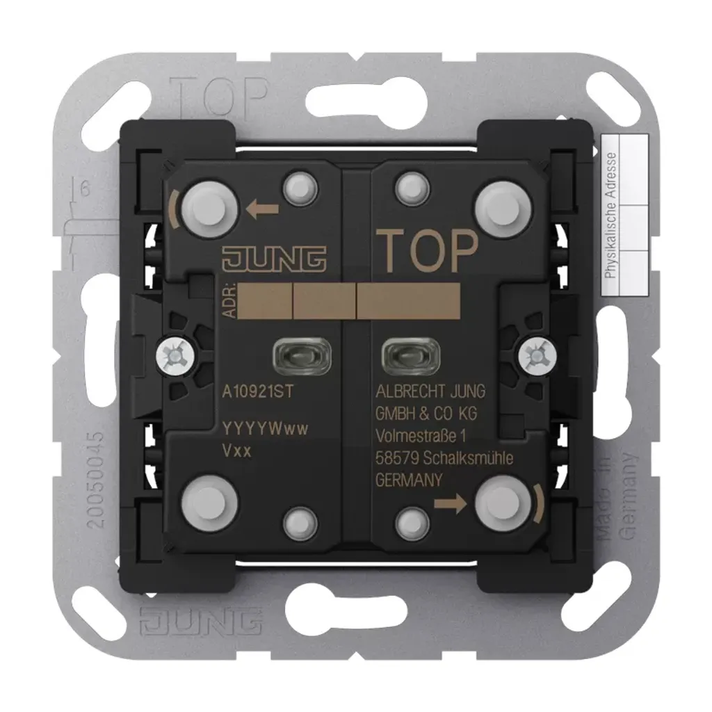 Module de commande KNX double JUNG A10921ST pour domotique résidentielle