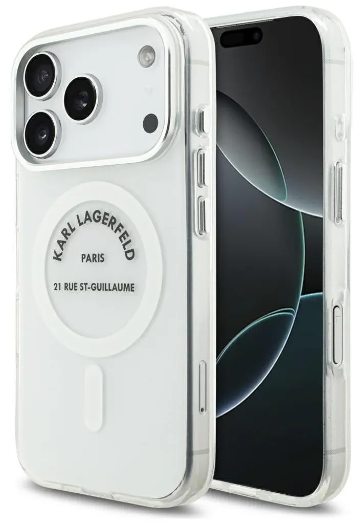 Coque Antichoc iPhone 17 Pro MagSafe Karl Lagerfeld Transparente Anti-Jaunie
