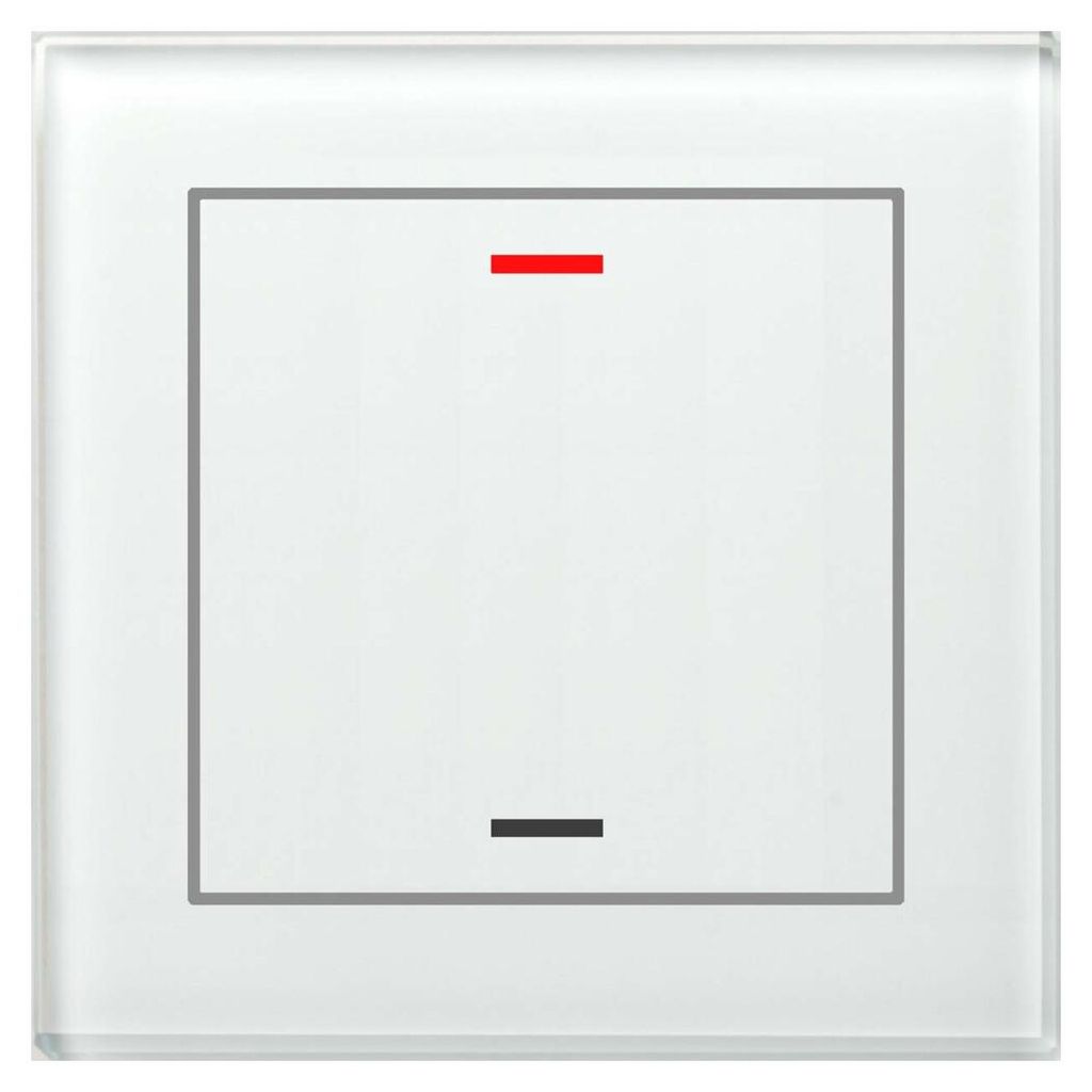 MDT technologies Glastaster II Light 1-fach RGBW, weiß, neutral BE-GTL10W.01