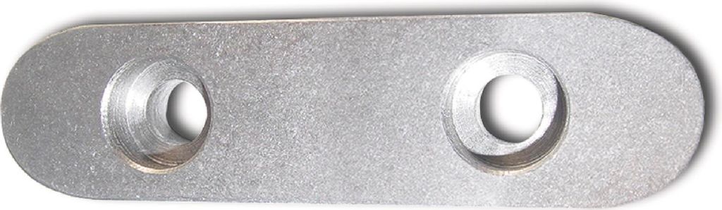 DIN6885E C45K 16x10x 70 blank Passfeder rundstirnig mit 2 Bohrungen