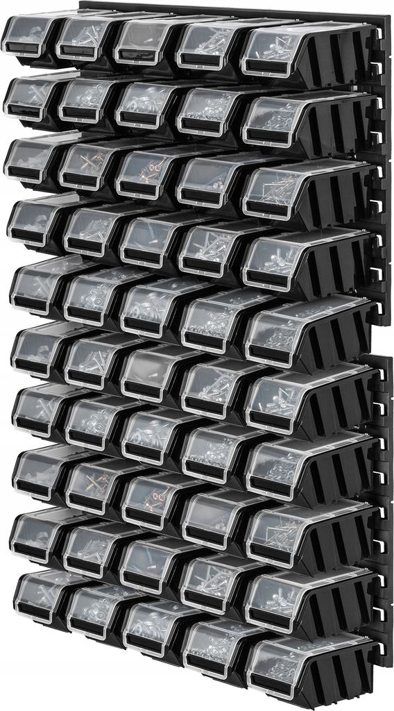KADAX Werkstattwandregal, 58x78cm Lagersystem aus robustem Kunststoff, UV-Resistentes Werkstattregal