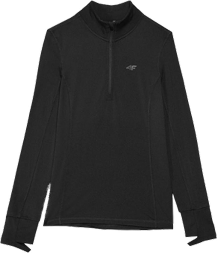 4F Damen Thermoaktiv-Kleidung, Schwarz, Rollkragen, XS
