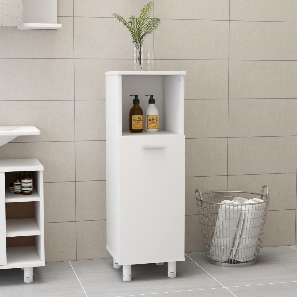 Maison Exclusive - Badezimmerschrank Weiß 30x30x95 cm Holzwerkstoff