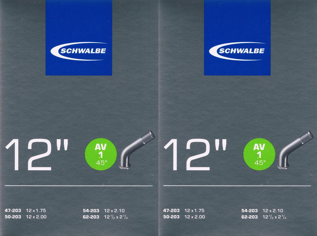 Schwalbe Fahrradschlauch AV1 40mm/45°, 12" Produktbild 