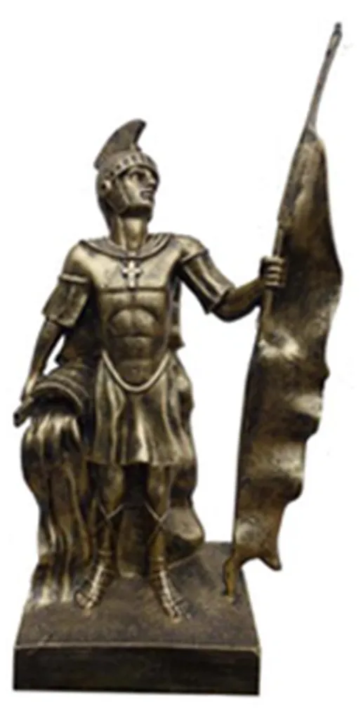 Statue de Guerrier Sparte pour Décoration Bureau - Style Antique Chic