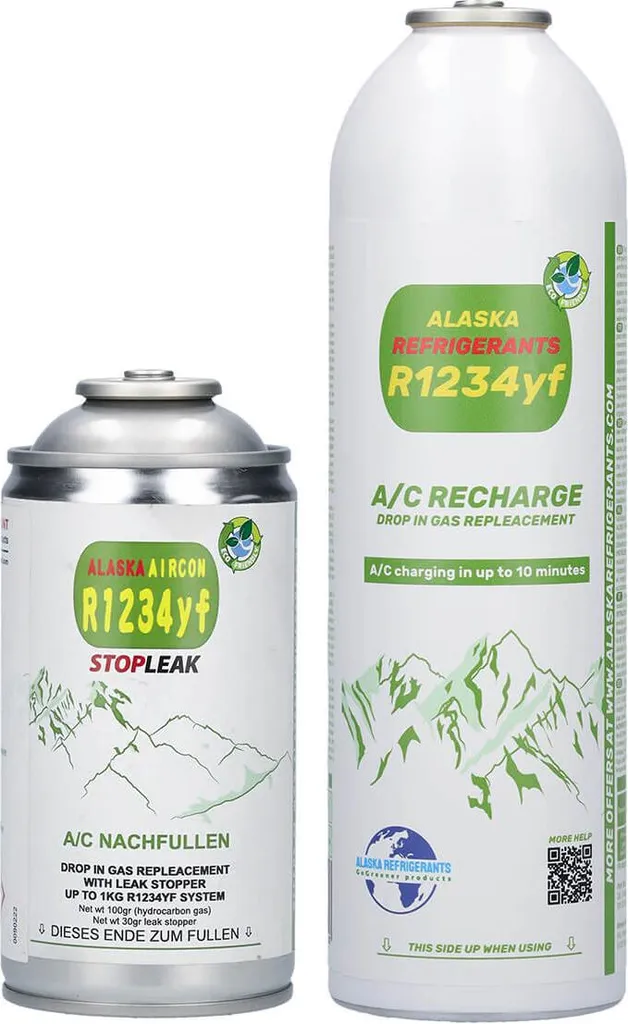 Réfrigérant R1234yf avec Additif Anti-fuite pour Système A/C Auto