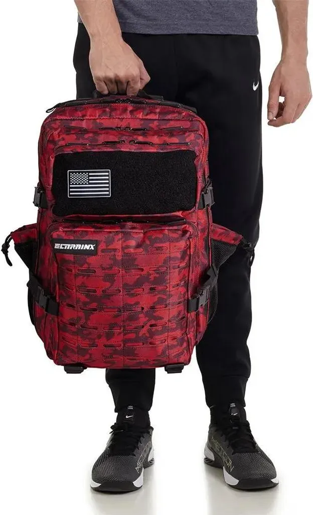 Sac de Randonnée et Cross-Training 45L Elitex Training V2 Rouge Uni - 6