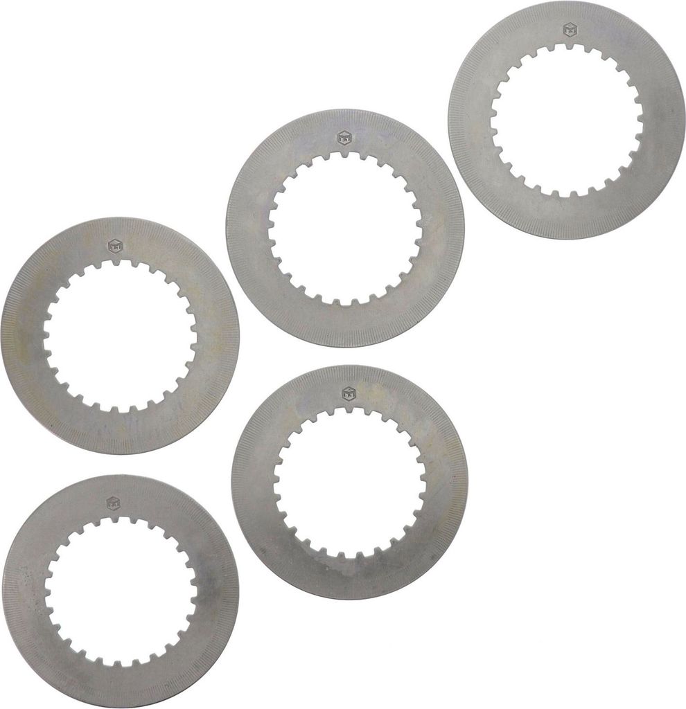 Set: 5x Kupplungslamelle, Stahlscheibe - MZ ES, TS, ETZ, RT125