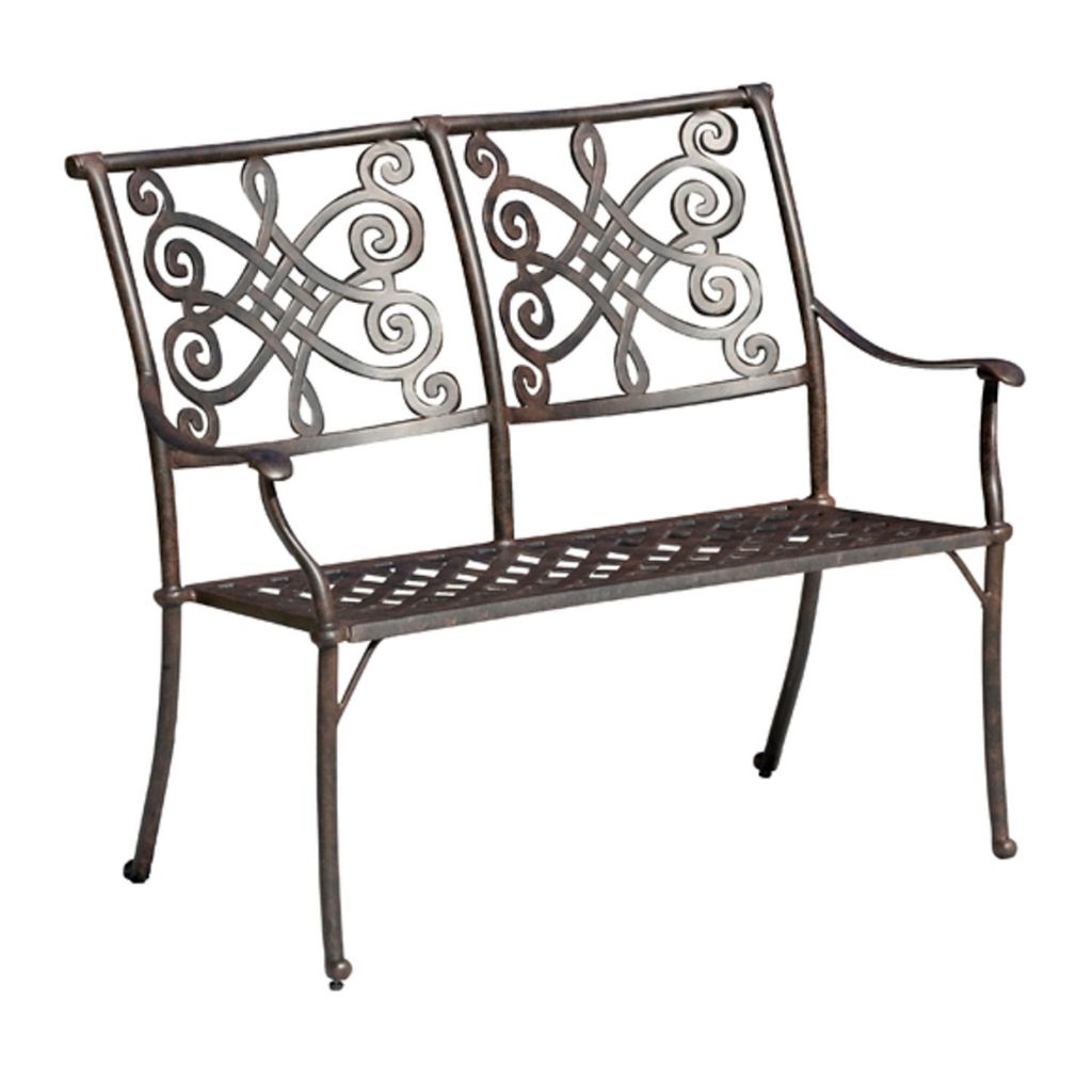 Inko Stapelbank Nexus Alu-Guss 110x62x94 cm Gartenbank Sitzbank 2 Farben zur Wahl Bronze