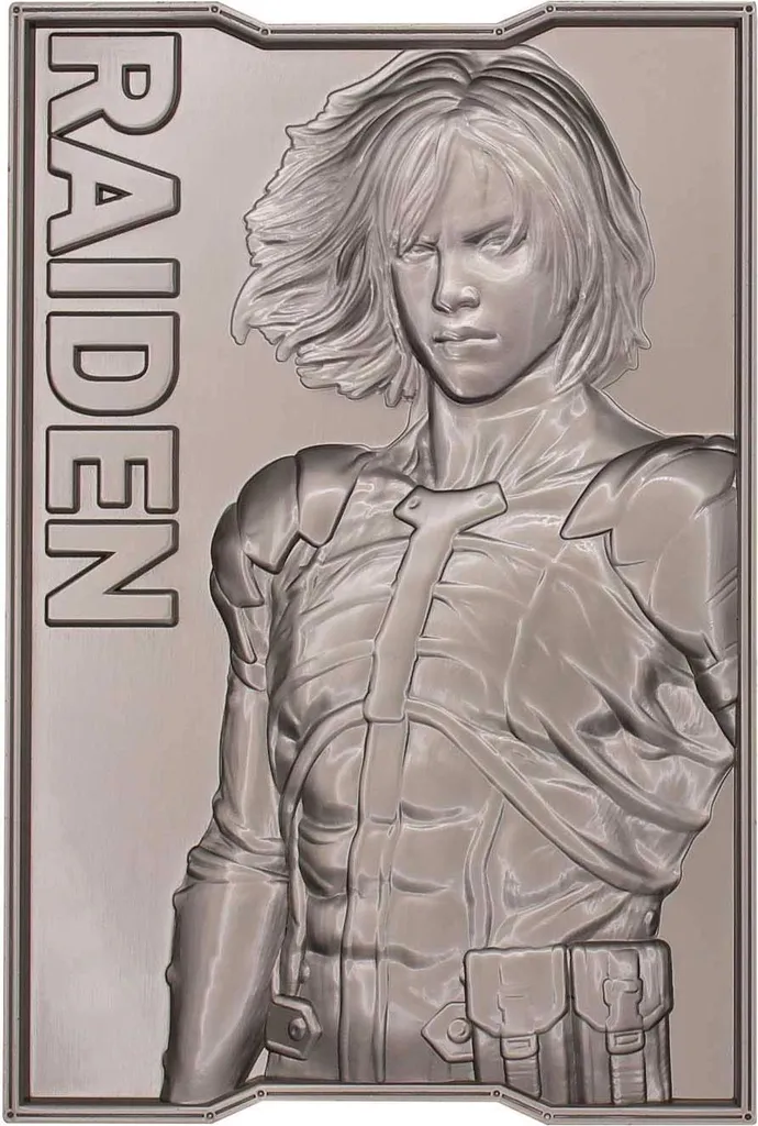 Lingot Métal Raiden MGS2 pour Décoration Gaming et Collection Exclusive