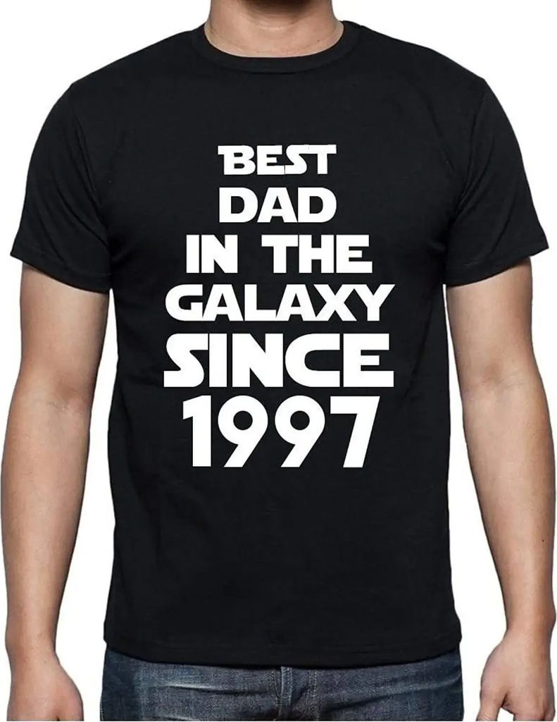 Herren Grafik T-Shirt Bester Vater der Galaxis seit 1997 – Best Dad in the Galaxy Since 1997 – Geschenk 27. Geburtstag Jahrestag 27 Jahre Jubil...