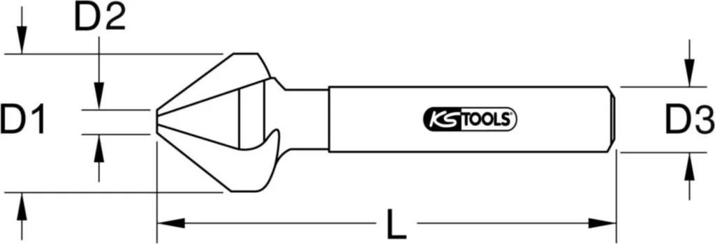 KS TOOLS 336.0067 Svasatore HSS 90° 16,5mm: Addio Vibrazioni e Sbavature