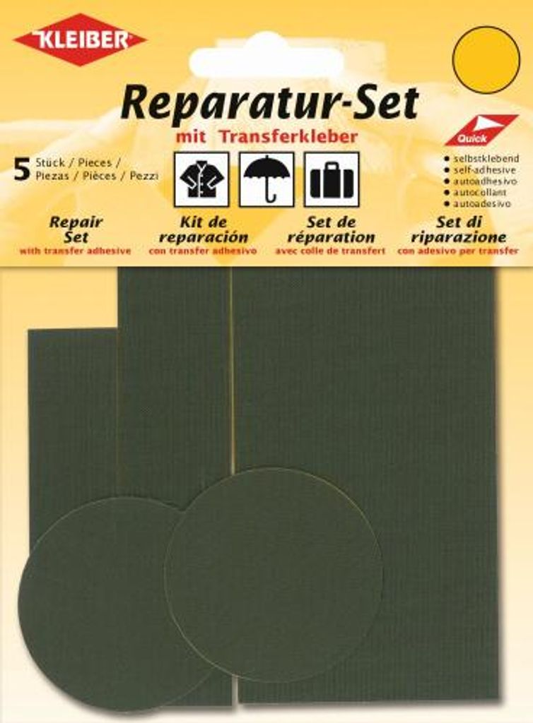 KLEIBER Flicken-Reparatur-Set oliv Produktbild 
