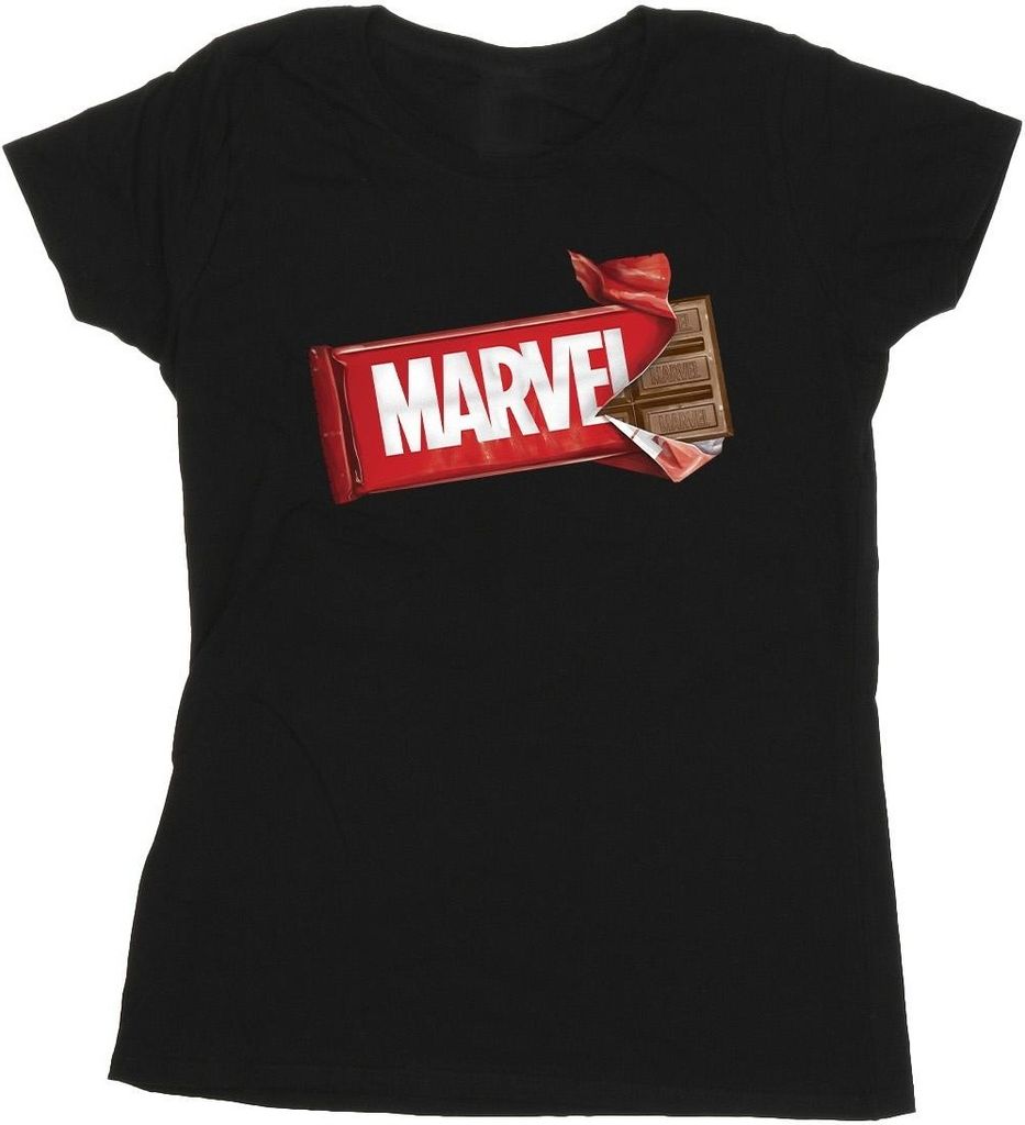 Marvel Universe - "Marvel" T-Shirt für Damen BI49006 (L) (Schwarz)