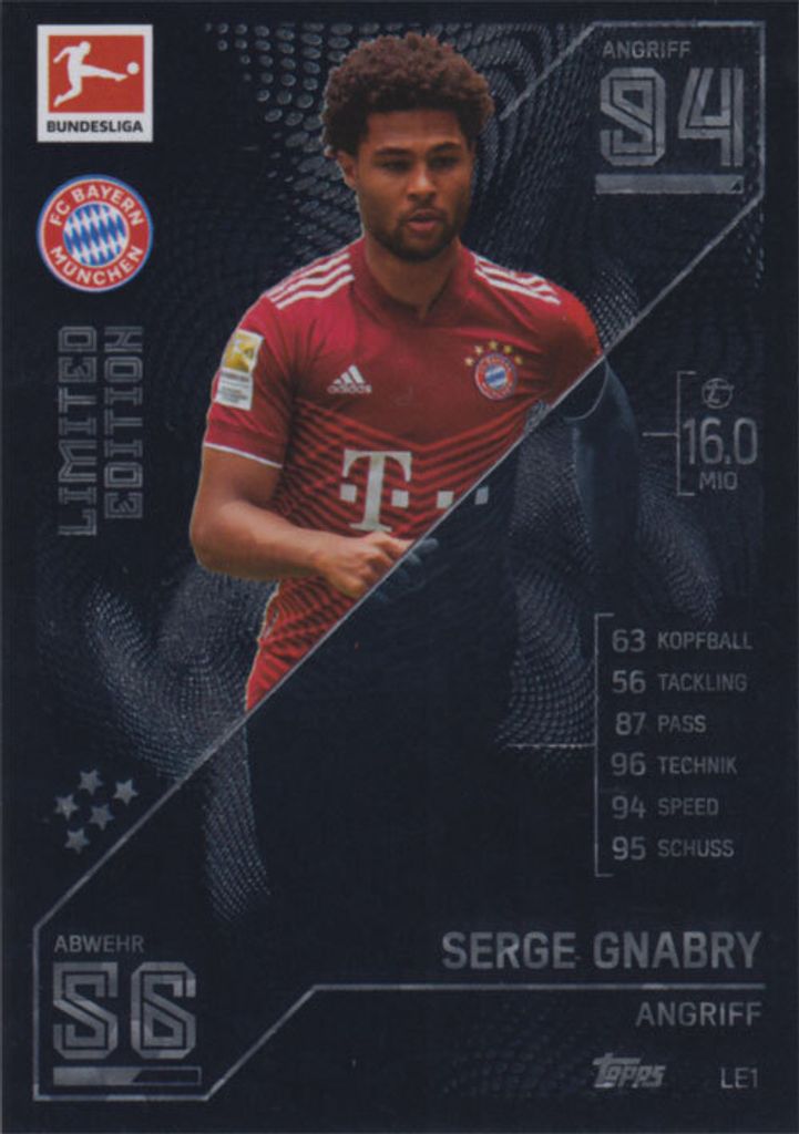 Match Attx Bundesliga 2021/22 Fußball-Sammelkarte Limited Produktbild 