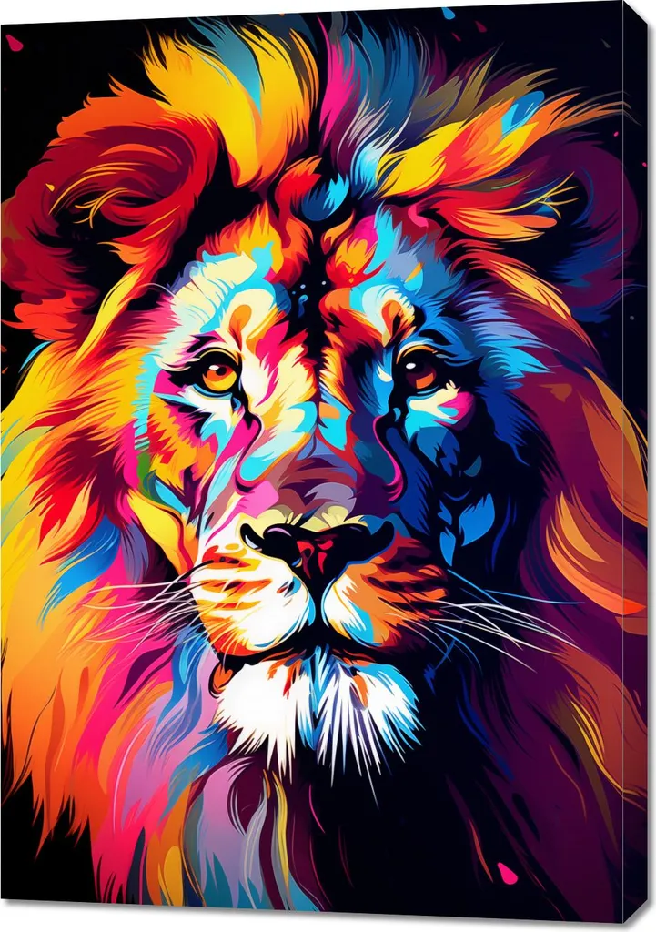 Eleganza Verticale: Quadro 70x100 Colori del Regno per Interni
