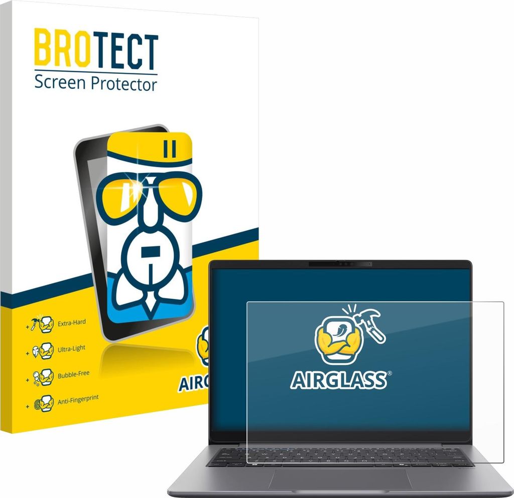 BROTECT Schutzglas für ASUS ExpertBook P5 G2 Schutzfolie Panzer Folie Glas Display Schutz klar