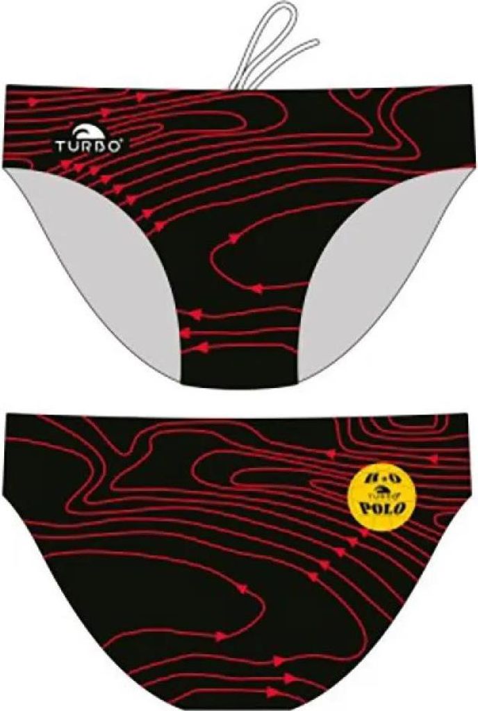 Turbo Isobars Badeslip Rot,Schwarz M Herren Rot,Schwarz M