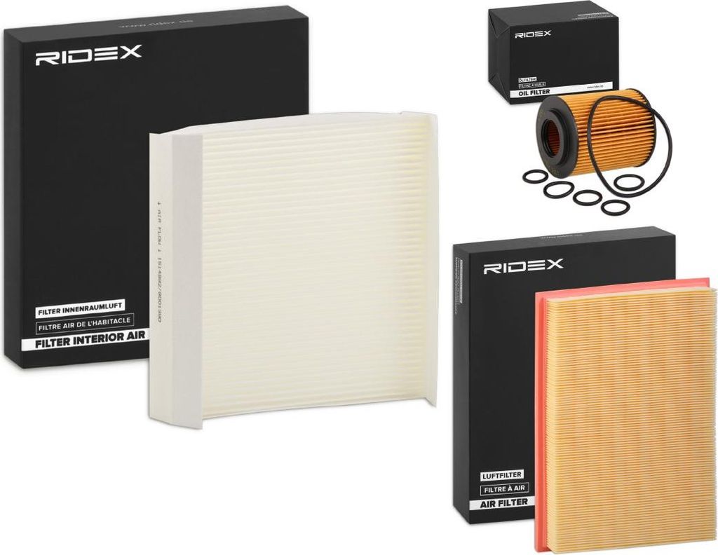 RIDEX Filterset Inspektionspaket Filtersatz für OPEL Corsa D Schrägheck (S07) Meriva A (X03) für VAUXHALL Meriva Mk I (A) (X03)
